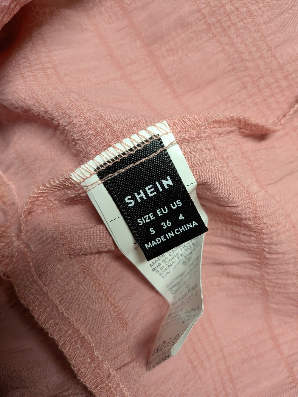 SHEIN Strapless Tiered Dress in Dusty Pink - Picture 6 of 6